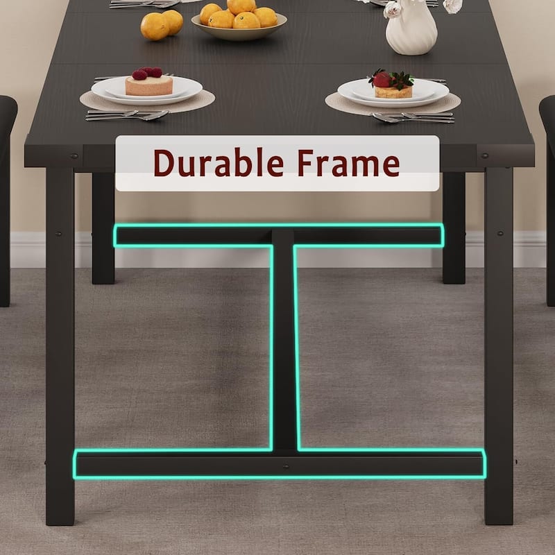 Extendable Kitchen Dining Table Set with 2 Upholstered Benche for 4 for Kitchen, Apartment, Studio