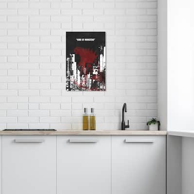 Wynwood Studio Prints Movies and TV King of Monsters Red and Maroon Global Wall Art Canvas Print