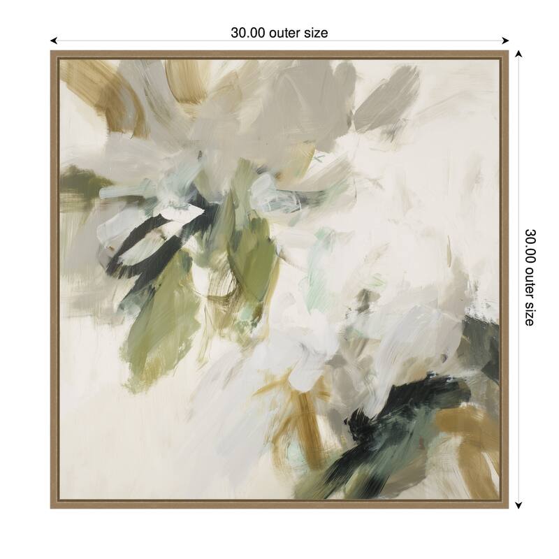 Kate and Laurel Organic Study by Amy Lighthall Framed Canvas Wall Art Print