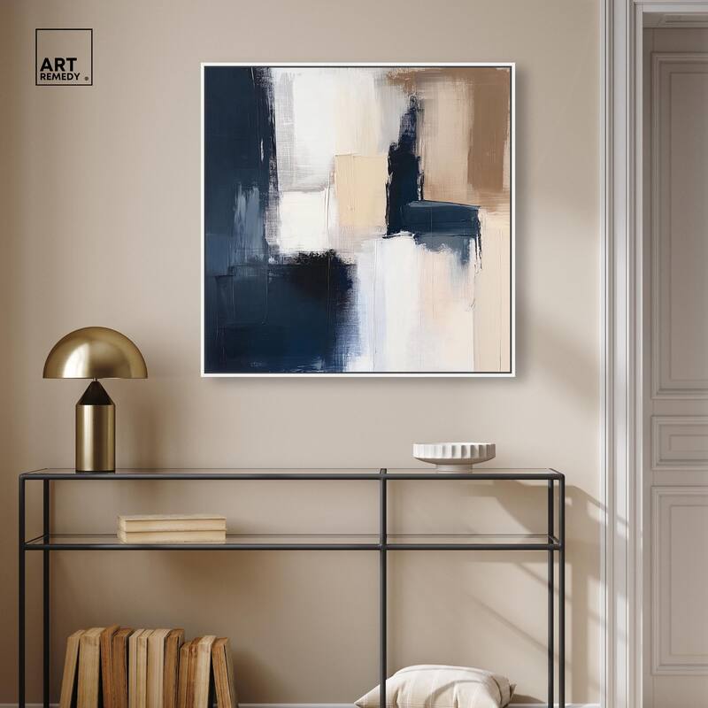 Blue Mood Depth I Canvas by Art Remedy