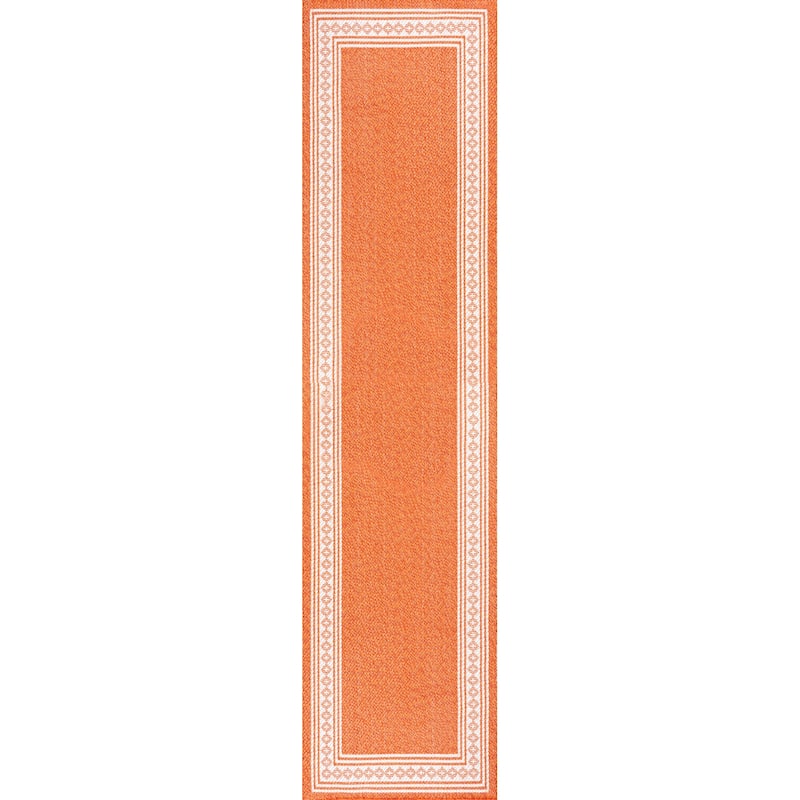 JONATHAN Y Havana Classic Diamond Border Indoor/Outdoor Area Rug