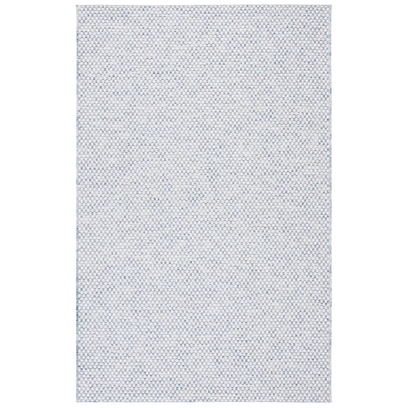 SAFAVIEH Sisal All-Weather Zhanat Transitional Indoor/Outdoor Rug - 8' x 10' - Blue/Ivory