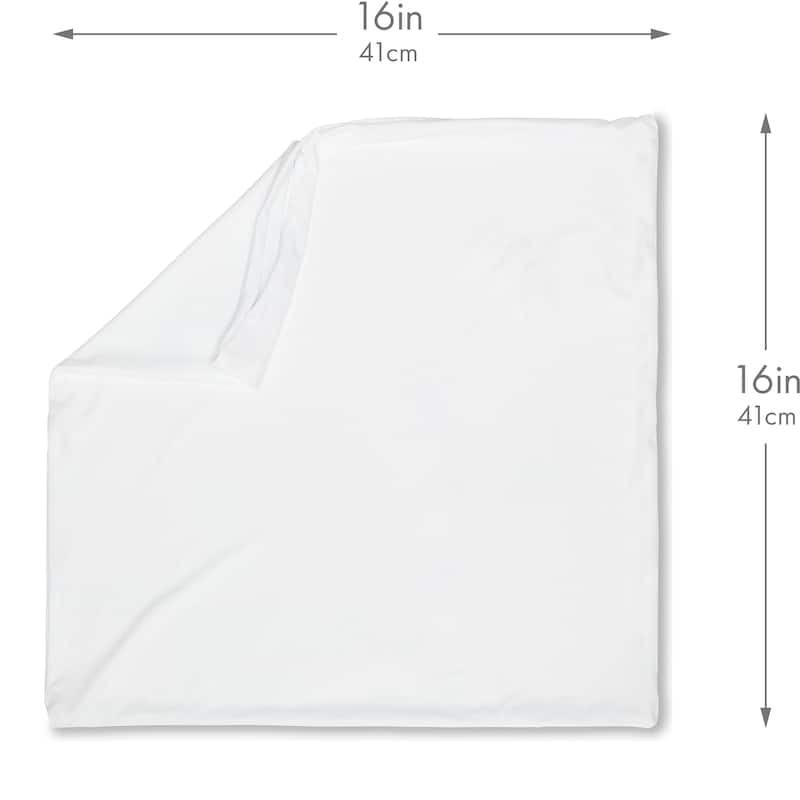 Throw Pillow Cozy Soft Microbead White: 1 Pc