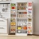 preview thumbnail 4 of 8, Gymax 65-inch Kitchen Pantry Cabinet w/ 16 Door Shelves & 6 Adjustable