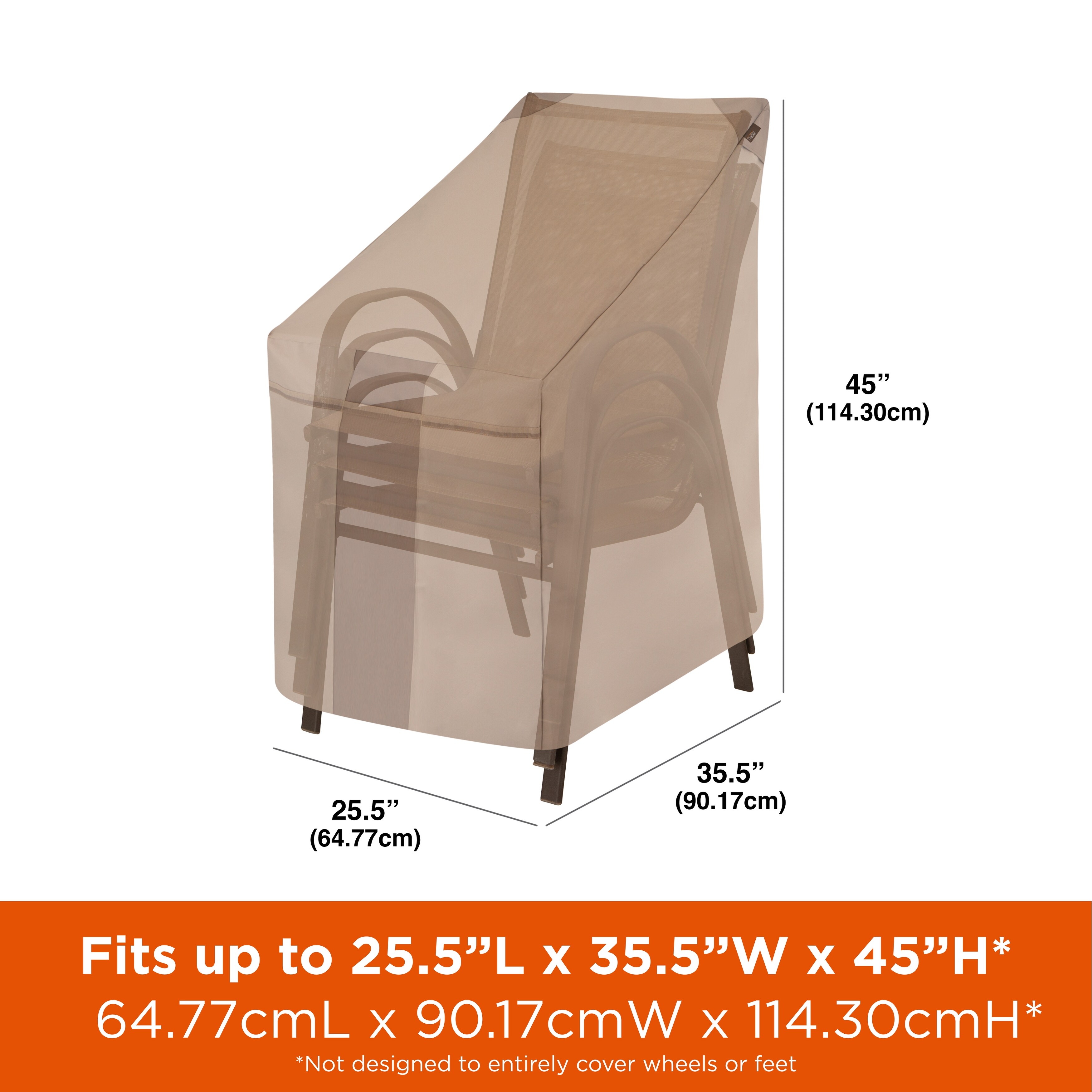 Shop Black Friday Deals On Modern Leisure Monterey Outdoor Patio Stacking Chair Cover 25 5 W X 35 5 D X 45 H Beige Overstock 32471985
