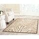 preview thumbnail 4 of 31, SAFAVIEH Paradise Zeynep Modern Viscose Rug 4' x 5'7" - Mocha - Rectangle