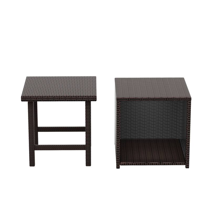 Merrick Wicker Rattan Table (Set of 2)