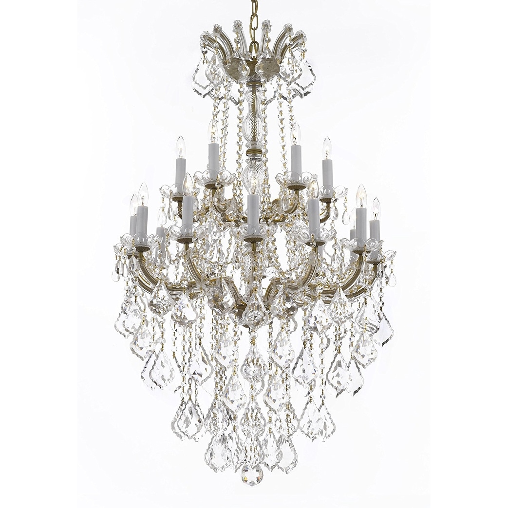 Maria Theresa Crystal Chandelier Chandeliers Lighting - Chandeliers For Bedrooms by Overstock.com