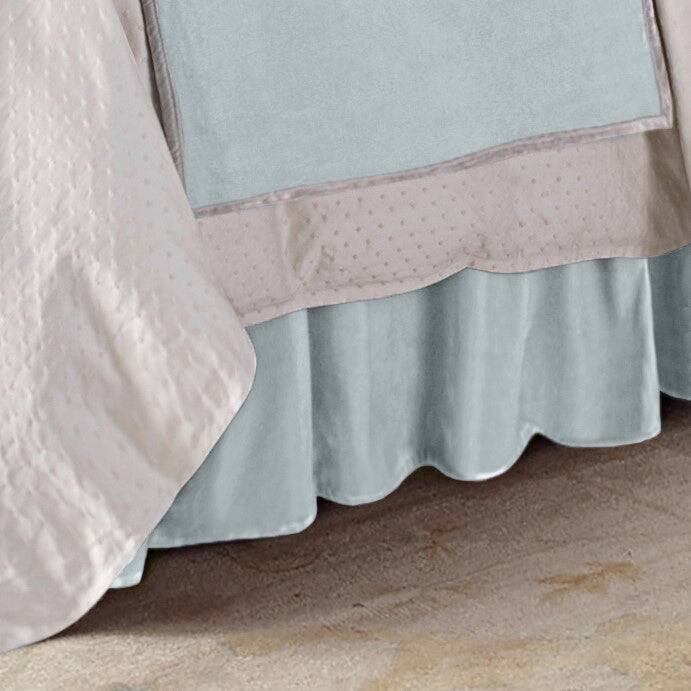 HiEnd Accents Gathered Velvet Bed Skirt, 1PC - Full