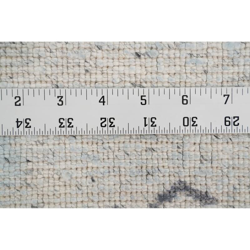 Hand Knotted Oriental Viscose Silk Carpet Modern Pictorial Multi-Colored Abstract Area Rug - 7' 8'' X 5' 9''