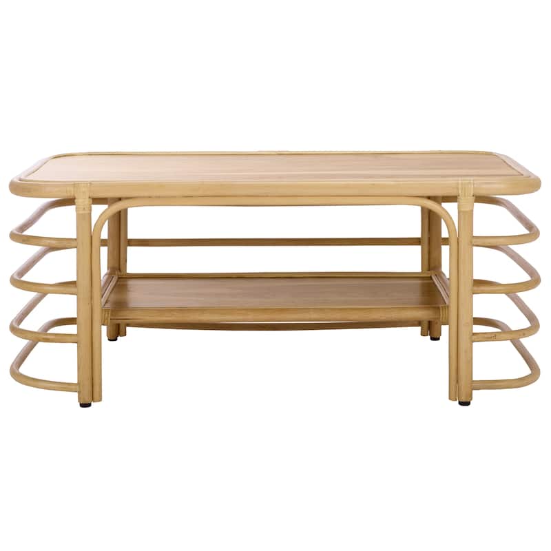 SAFAVIEH Home Maestro Coffee Table - 43"W x 24"D x 18"H - Natural