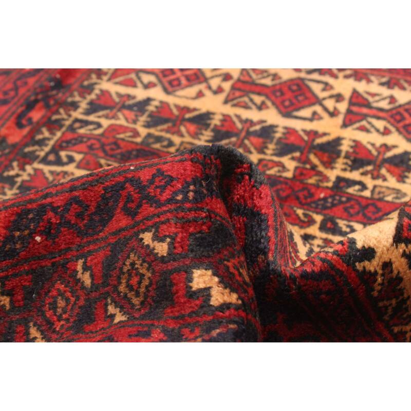 ECARPETGALLERY Hand-knotted Teimani Beige Wool Rug - 3'0 x 4'3