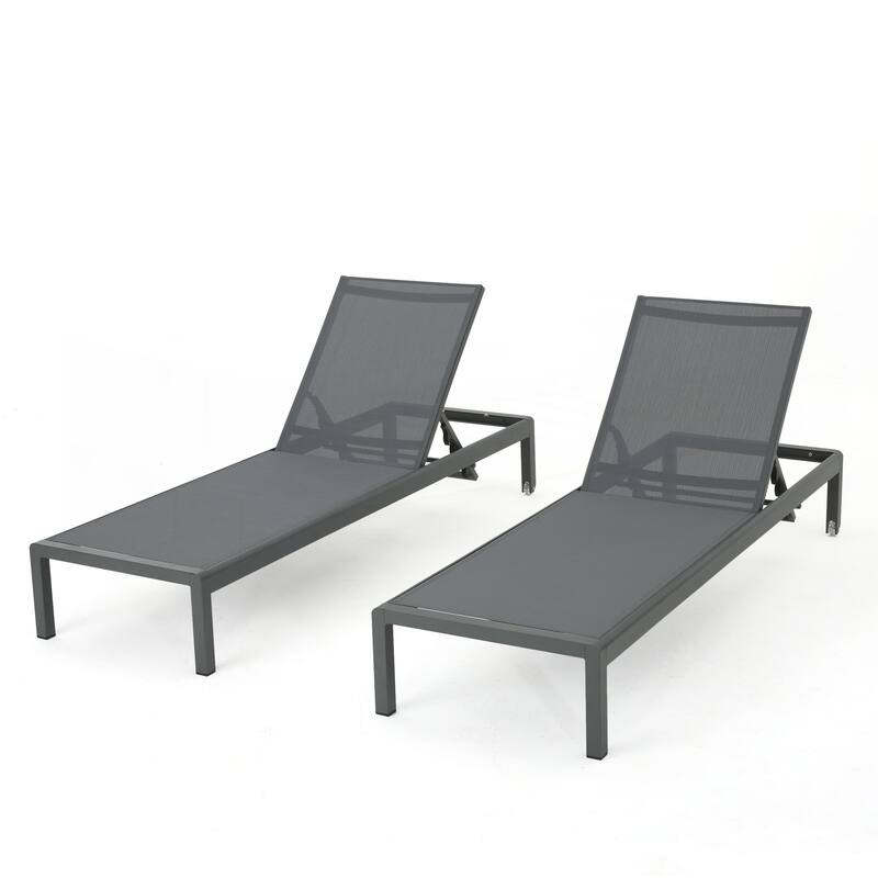 Outdoor Chaise Lounge Chair Set of 2