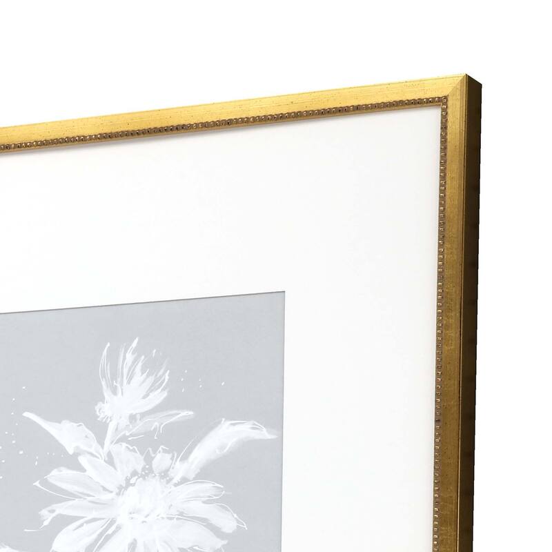 Echinacea S/4 Framed Art Giclee Under Glass - Blue