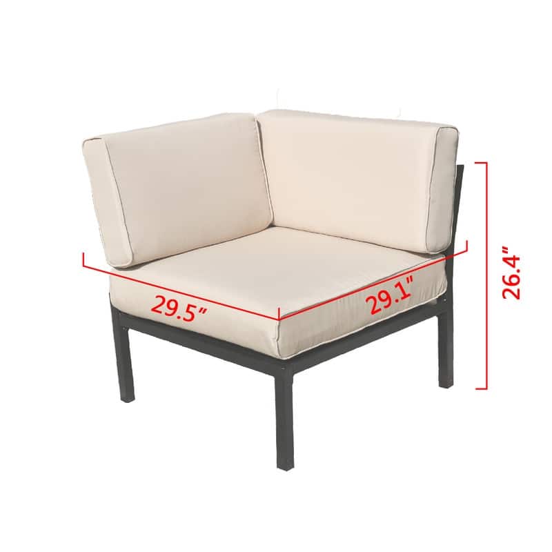 PATIO FESTIVAL 4-Piece Outdoor Sofa Seating Group with Cushions