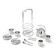 preview thumbnail 3 of 2, Melissa & Doug Stainless Steel Tea Set and Storage Stand, 11 Pieces - Silver