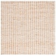 preview thumbnail 2 of 8, SAFAVIEH Handmade Natural Fiber Vanuschka Farmhouse Jute & Wool Rug 6' Square - Natural/Ivory - Square