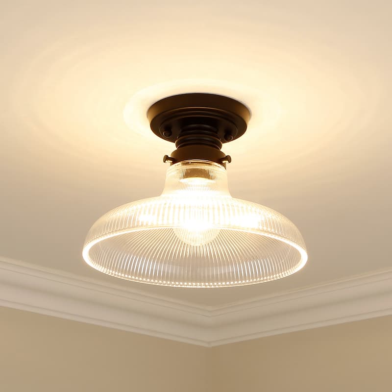 Clary Flush Mount - Matte Black