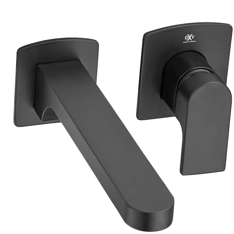 DXV Equility 1.2 GPM Wall Mounted Widespread Bathroom Faucet - Matte Black