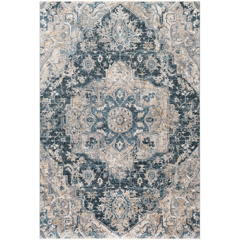 Livabliss Traditional Cardiff Medallion Area Rug