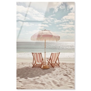 Beach Day Coastal Photography Acrylic Print by Notoriart - Bed Bath ...