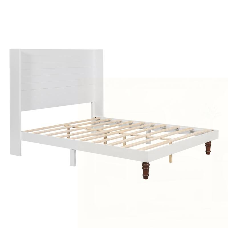 54 "High Headboard Wood Platform Bed Frame