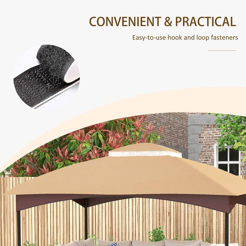 Outsunny Canopy Replacement for 9.8' x 12' 84C-210 Series Gazebo