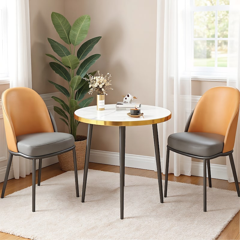 Modern Wooden Dining Coffee Table with Metal Legs