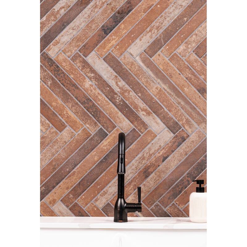 Ackland AKNPTMON2X18M-CA Montello - 2" x 18" Porcelain Brick Floor and