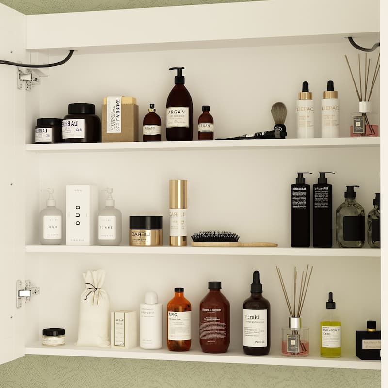 Led Mirror Cabinet Bathroom Wall Mounted Medicine Cabinet Storage