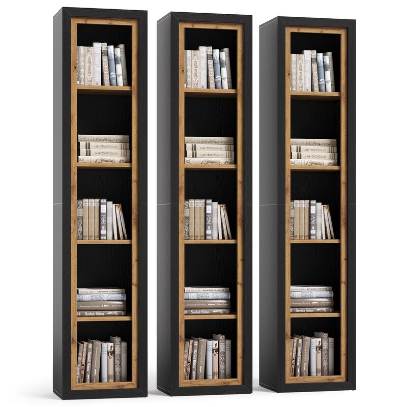70.9" Bookcase with Open Cubes, Extra Tall Bookshelf, Freestanding Storage Shelf for Living Room, Bedroom, Study