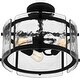 preview thumbnail 3 of 5, Fortress Three Light Semi Flush Mount