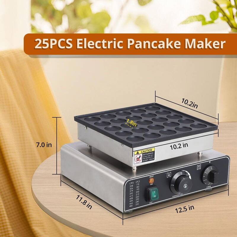 Mini Muffin Non-Stick Maker, with 50-300°C Temperature and Time Control