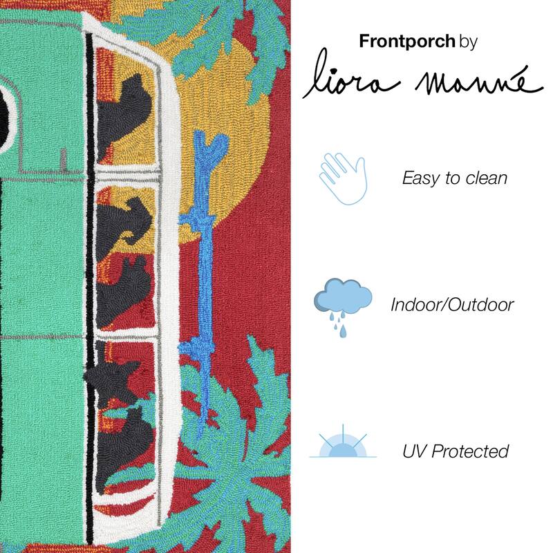 Liora Manne Frontporch Beach Trip Indoor/Outdoor Rug - 2'6" x 4'