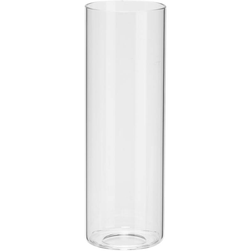 Elara Collection Clear Glass Accessory Cylindrical Shade - 3 in x 3 in x 8.75 in - 3 in x 3 in x 8.75 in