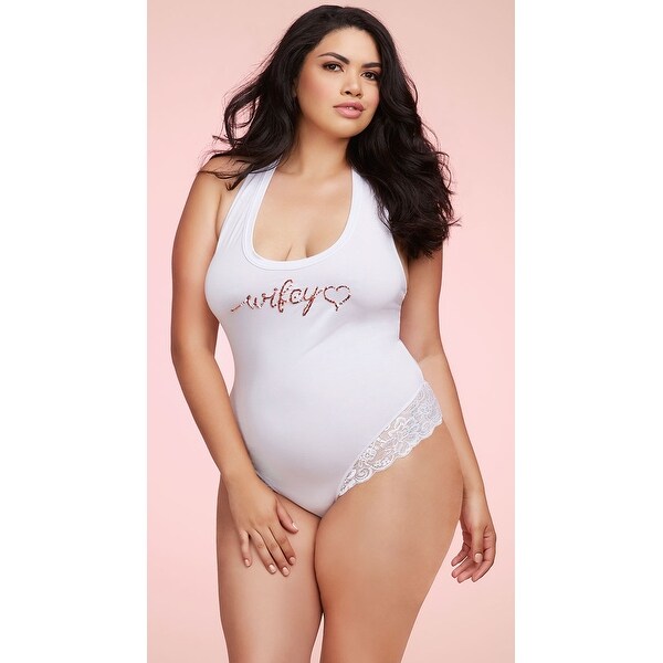 white bridal bodysuit