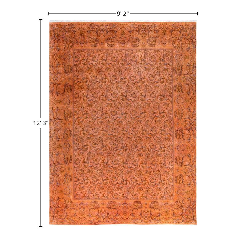 Overdyed One-of-a-Kind Hand-Knotted Area Rug - Beige - 9' 2" x 12' 3"