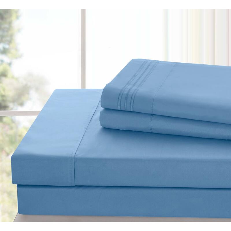 6 Piece Bed Sheet Set Deep Pocket Ultra Soft Microfiber Bedding Sheets