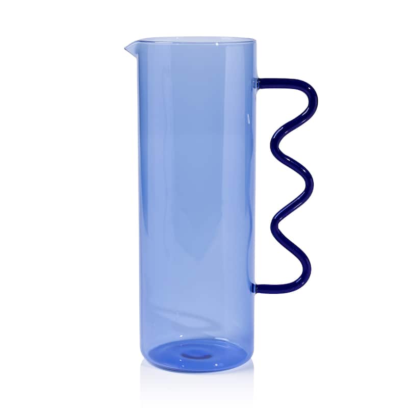 Costa de Sol Glass Pitcher - Blue