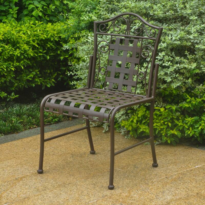 Mandalay Iron Patio Bistro Chairs (Set of 2) On Sale Bed Bath