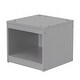 preview thumbnail 8 of 7, Gray Twin Size Pine Wood House-Style Headboard Floor Bed