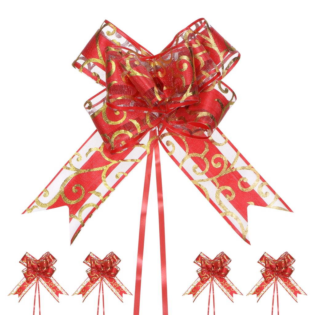 10pcs Large Pull Bow 8 Inch Bows for Wedding Baskets Decorations