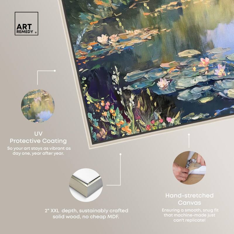 Lily Lagoon I Canvas by Art Remedy