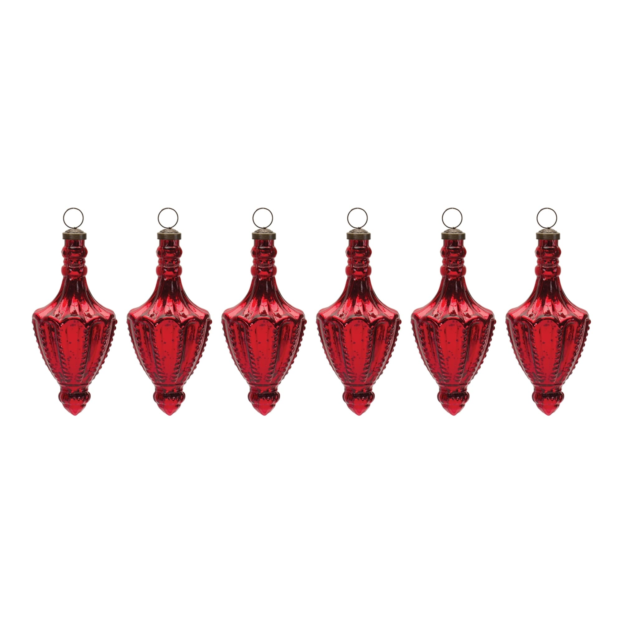 Mardi Gras Glass Finial Ornaments (Set of 3) [XY460937] 