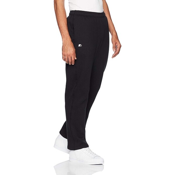 men's open bottom sweatpants with pockets