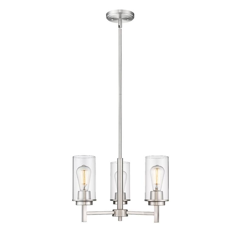 Millennium Lighting Janna Chandelier - 3 Light - Brushed Nickel