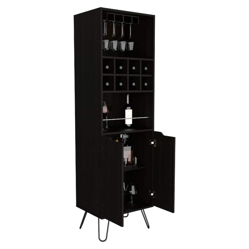 Bar Cabinet for Kitchen, Dining Room,Living Room, Black