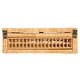 preview thumbnail 7 of 10, Rattan and Bamboo Nestable Storage Boxes with Glass Lids, Set of 2