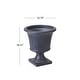 preview thumbnail 6 of 10, Christopher Knight Home Calista MGO and Fiberglass Compact Outdoor Planter with Drainage