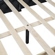 preview thumbnail 12 of 98, L-Shaped Backrest Daybed Upholstered Daybed Frame Classic Wood Slats Design with 2 Storage Drawers or Trundle, Full Size